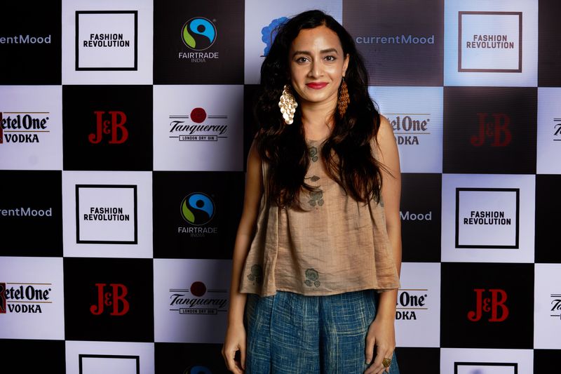 Auritra Ghosh at currentMood's 2nd Anniversary issue launch party at The Little Door, Bombay. in collaboration with Fashion Revolution