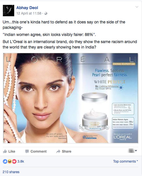 Abhay Deol talks about fairness creams in india and calls out bollywood celebrities who endorse these products