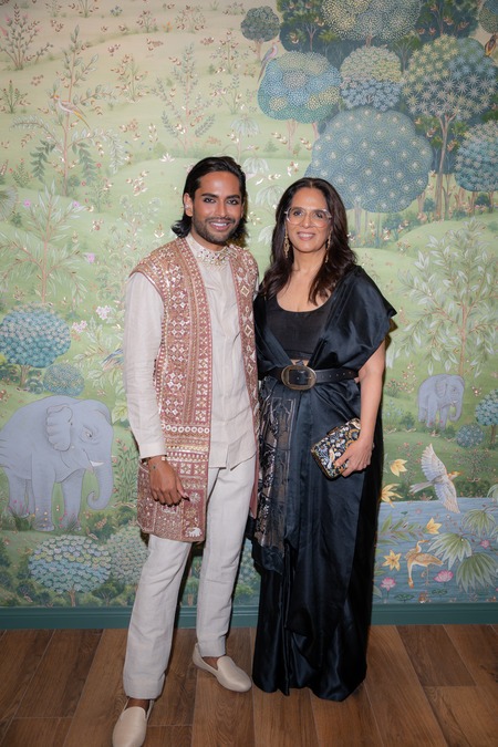 Aditya Madiraju & Anita Dongre at Anita Dongre_s LA store launch