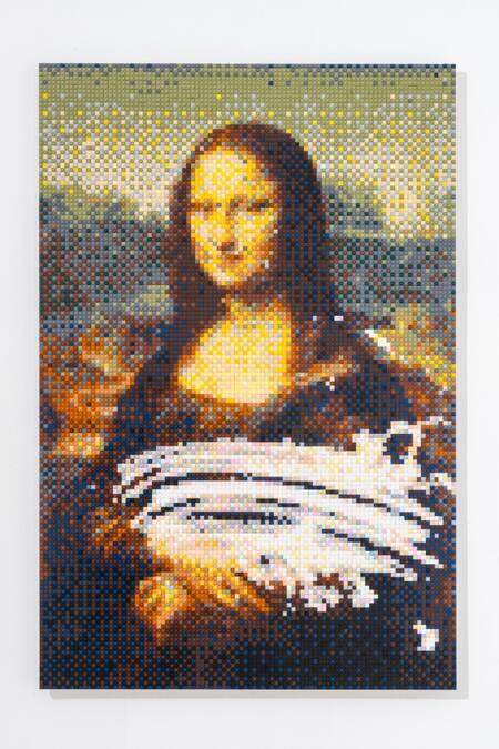Art Mumbai 2025 Galleria Continua_Ai Weiwei_Mona Lisa Smeared in Cream
