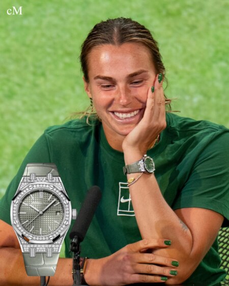 Aryna Sabalenka – Audemars Piguet Royal Oak Best luxury watches in Wimbledon 2025