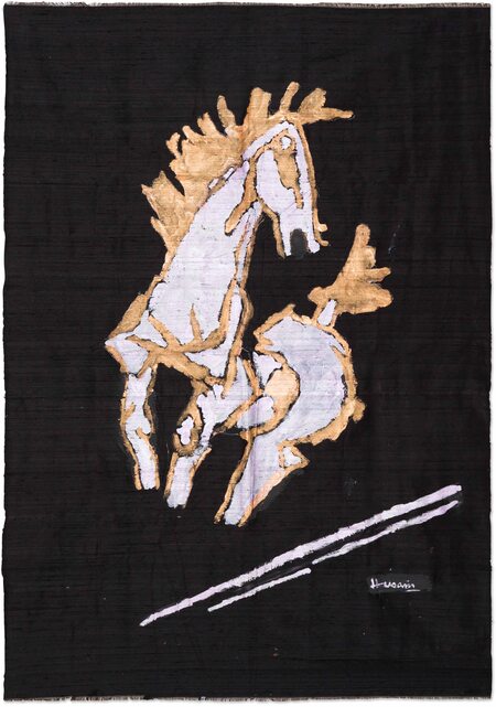 AstaGuru Auction -Lot 13 _ MF Husain - Untitled (Horse)
