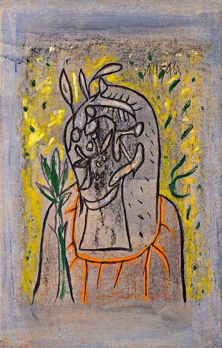 AstaGuru Auction -Lot 48 _ F N Souza - Headjpg