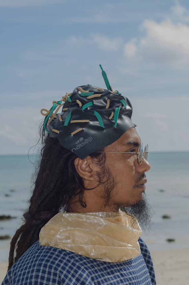 currentMood, an online Indian magazine shoots their 10th Issue, #lifeInPlastic in the Andaman and Nicobar Islands, using plastic waste found on the beaches as styling props.