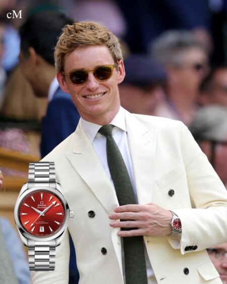 Eddie Redmayne – Omega Seamaster Aqua Terra Shades -best luxury watches spotted at wimbledon 2025