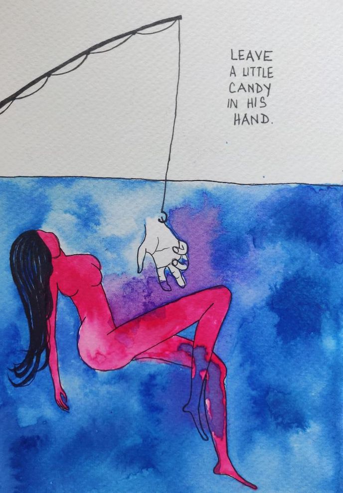 Witty and playful sketches on love, sex and intimacy by Anasuya Sengupta will have you scrolling through her Instagram feed for hours