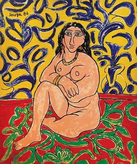 Lot 65 _ FN Souza - Untitled (Nude After Henri Matisse)
