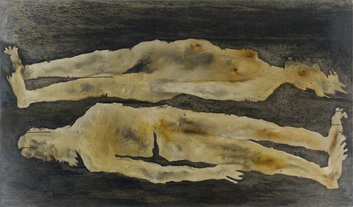 M F Husain, Floating Figure