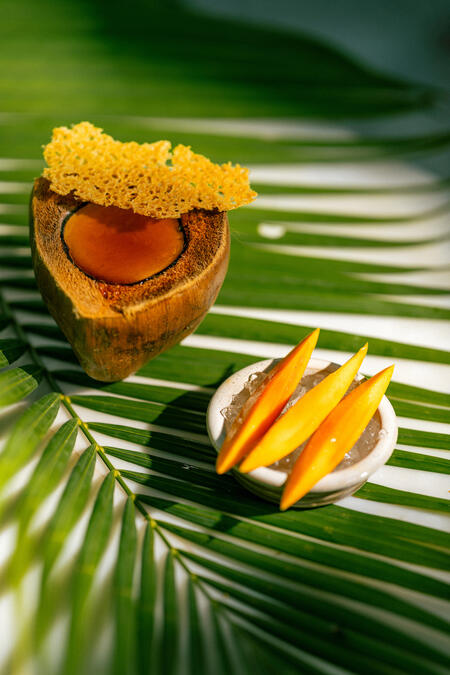 Olive - GOA Mango Creme Brulee at Olive Bar & Kitchen, Goa