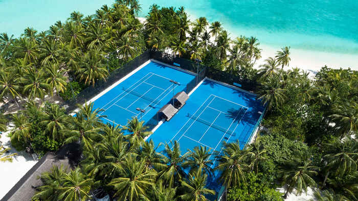 One and only Reethi Rah Maldives tennis court