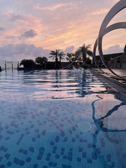 Pool side views at Radisson Blu Mumbai International Airport