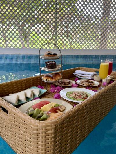 The westin pushkar floating breakfast