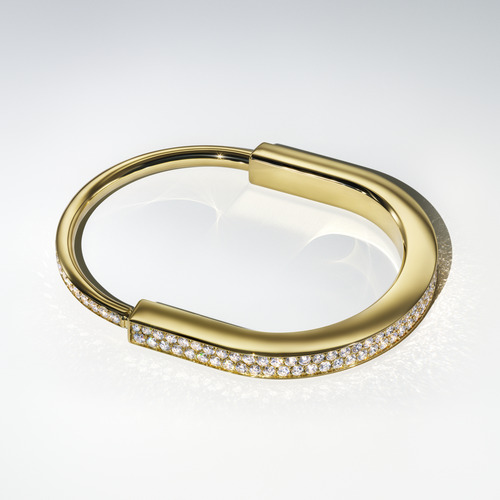 gold diamond bracelet by Tiffany & Co