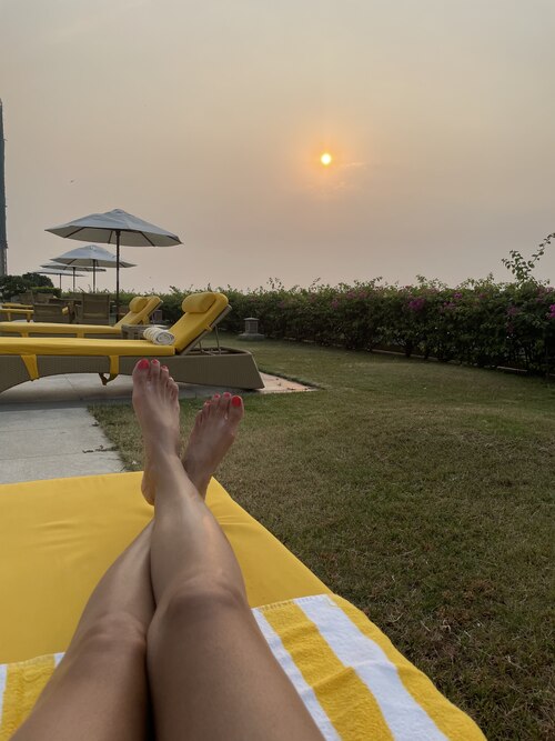 poolside view 