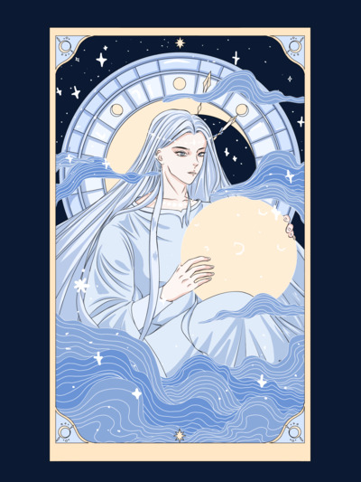 lady holding the moon in her hands