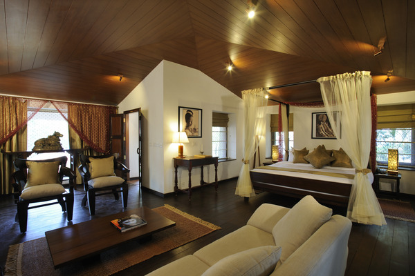 bedroom of luxury wellness resorts in india Niraamaya Surya Samudra-